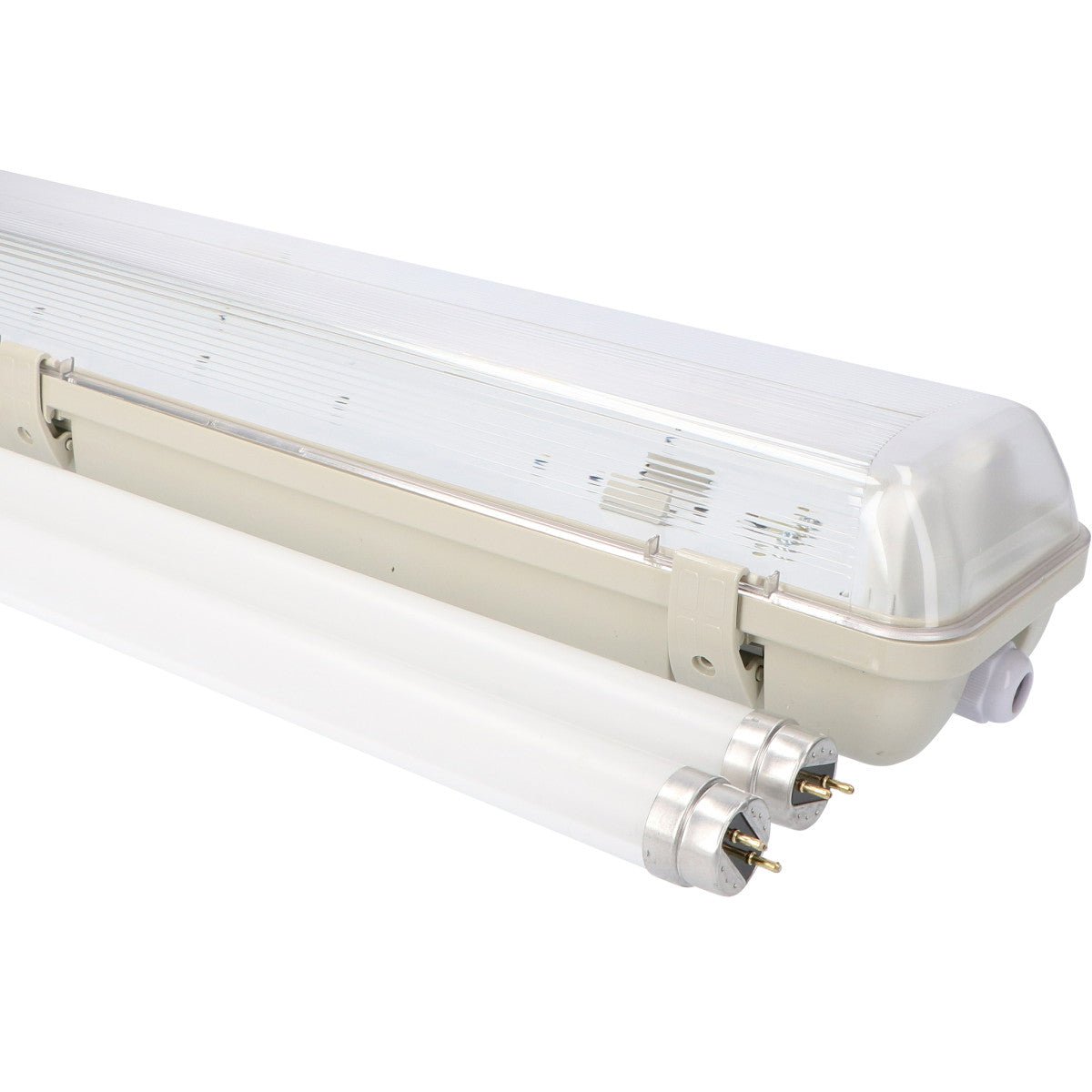 4 PACK - LED's Light LED TL Armatuur licht balk met sensor - incl Dubbele buis 2x14W 120cm 4000K Bewegingssensor en nachtsensor - Waterdicht - 150lm/w LED.nl