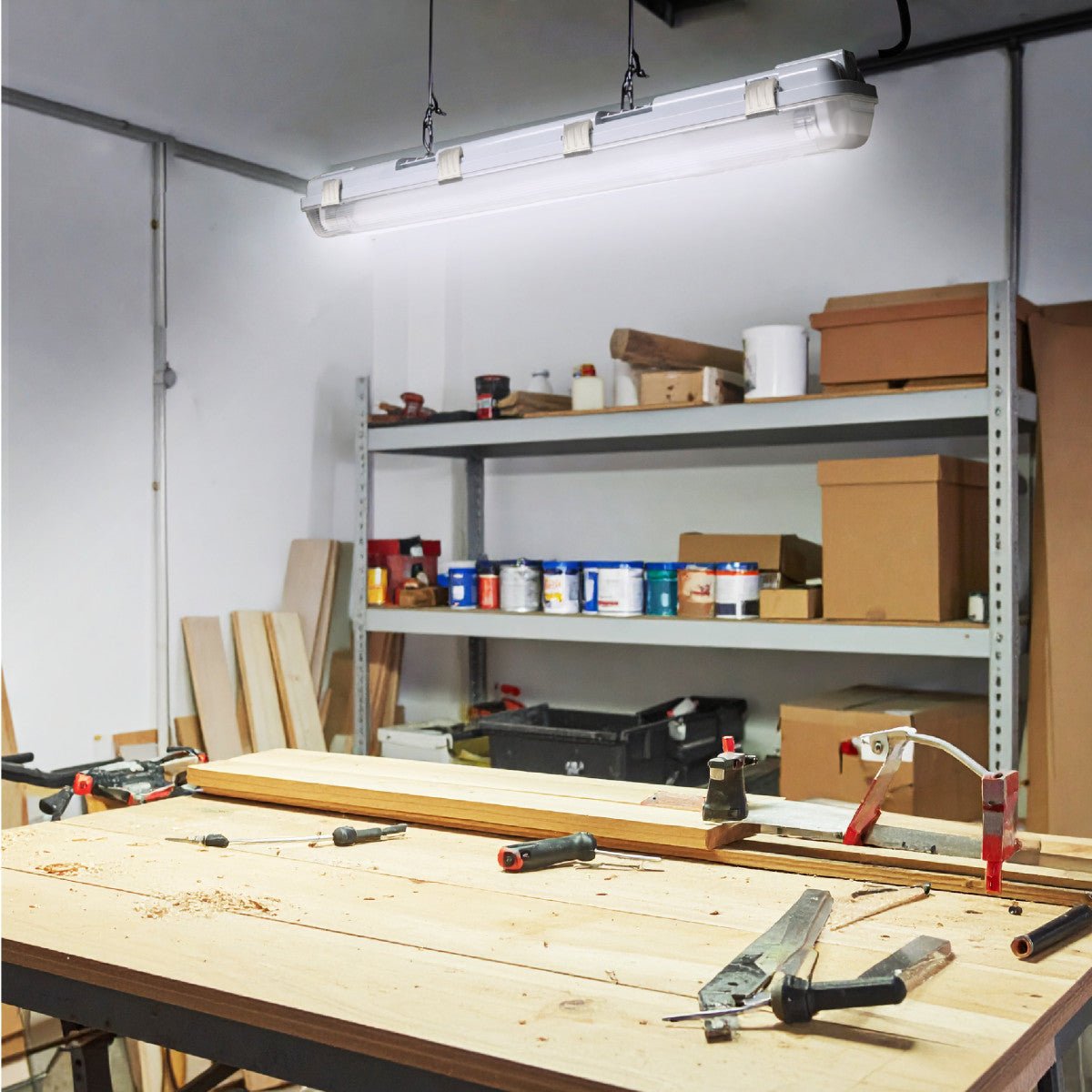 2 PACK -LED's Light Dubbele LED TL lamp 150 cm - compleet met LED buizen - Binnen en buiten - 6120 lm - 2x16.5W - 4000K - 185lm/w - Energielabel B LED.nl