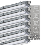 6 PACK - LED's Light Dubbele LED TL lamp 150 cm - compleet met LED buizen - Binnen en buiten - 6120 lm - 2x16.5W - 4000K LED.nl
