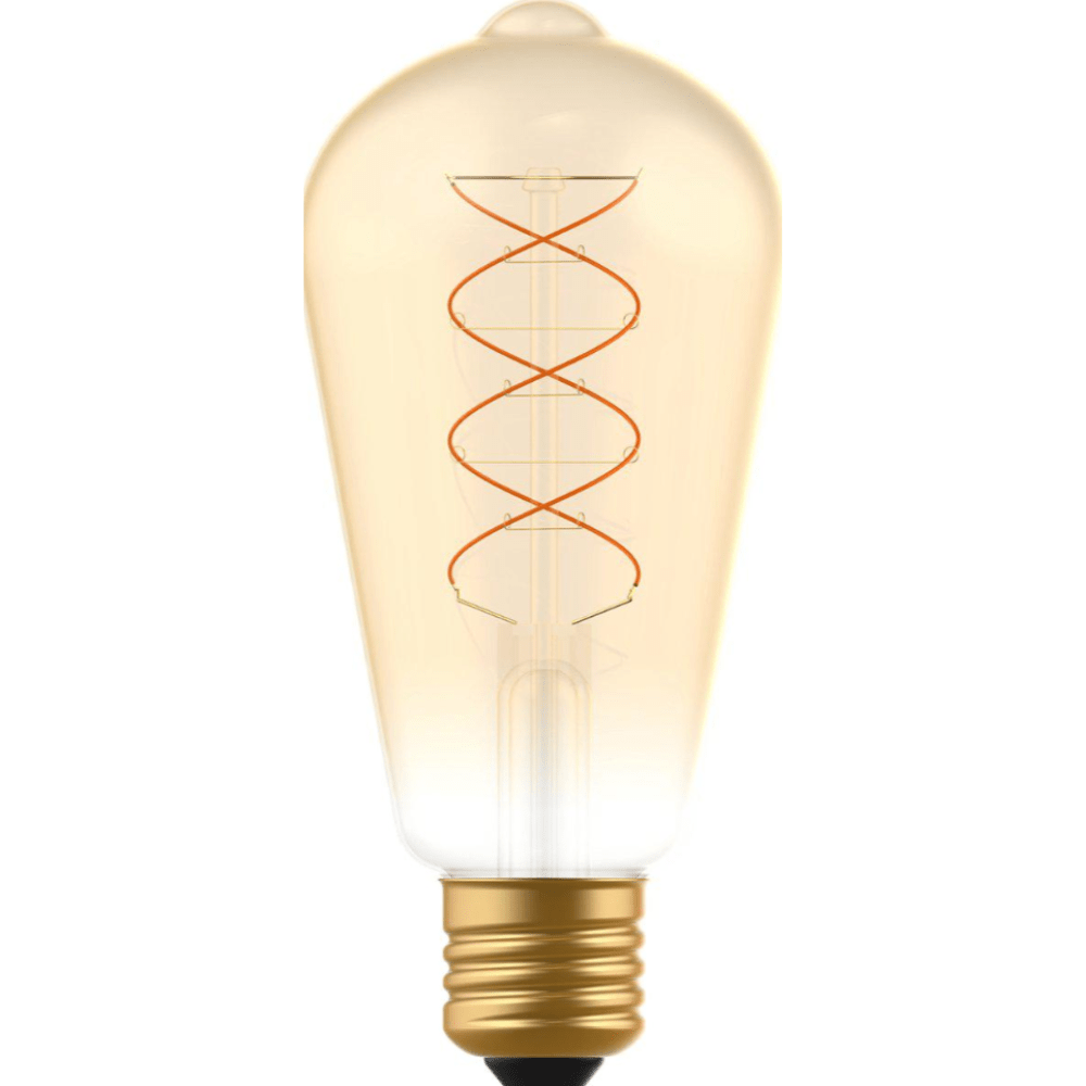 DecoDim LED Lamp Goud E27 - Dimbaar - Extra warm wit - ST64 Edison - 4W (25W) Decoratieve Lichtbronnen LED.nl