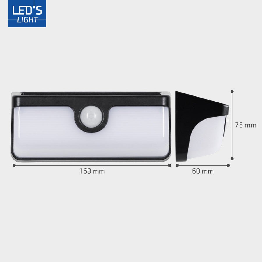 LED-Solar-Wandleuchte mit Bluetooth-Verbindung und Bewegungssensor - LED.de