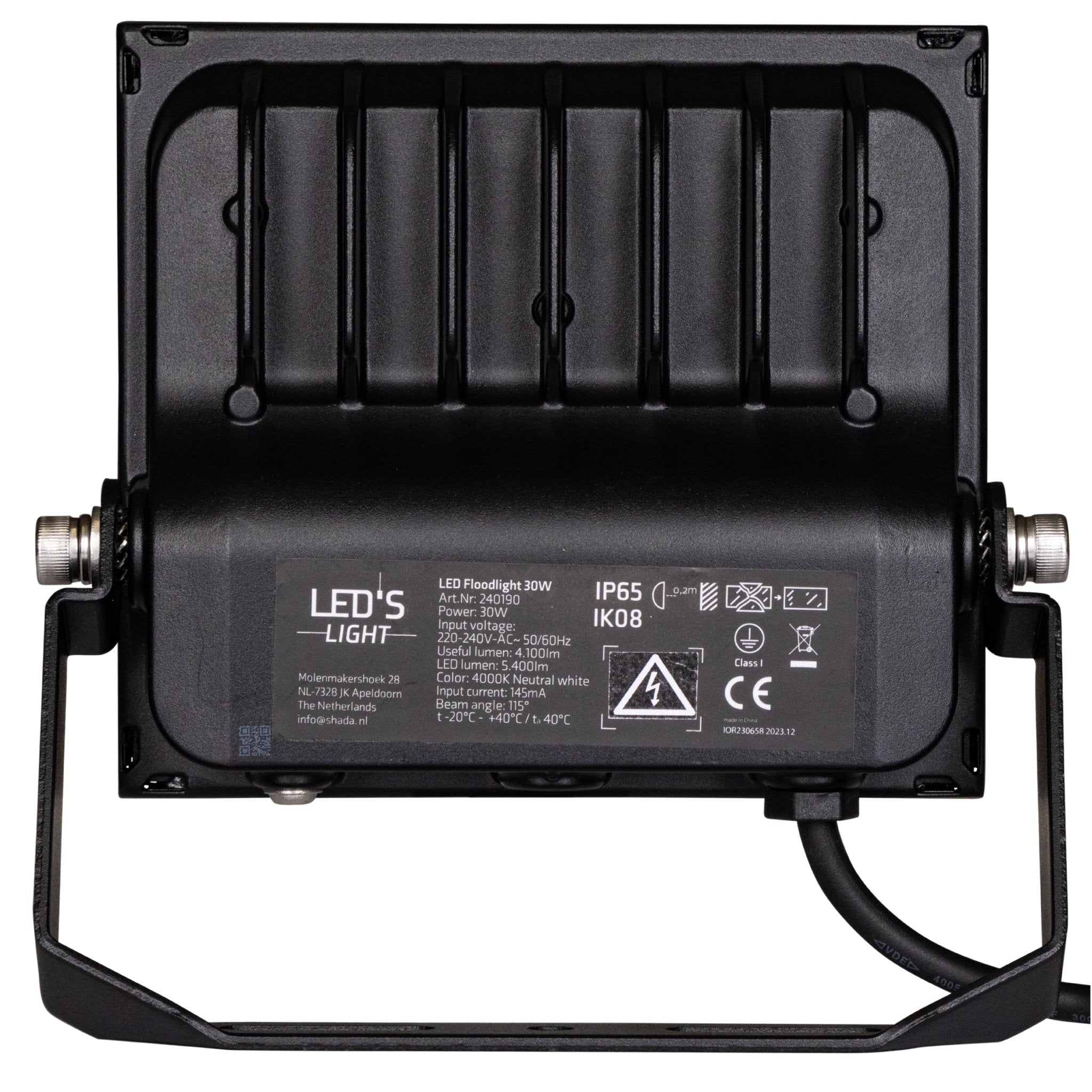 LED's Light Floodlight 4800 - Waterbestendig en Kantelbaar - 30W Schijnwerpers LED.nl