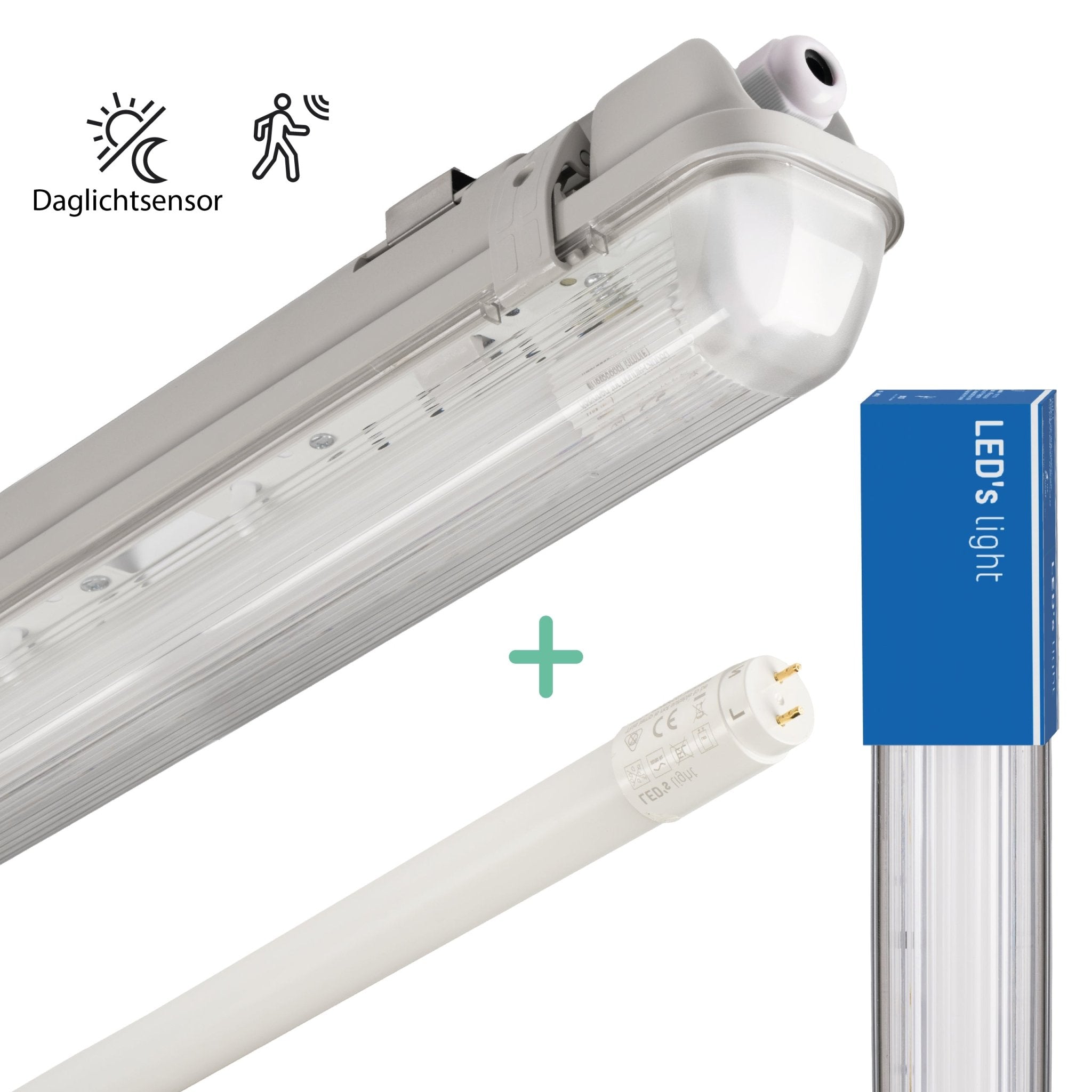 LED's Light LED TL armatuur met sensor 120 cm - Bewegingssensor en nachtsensor - Waterdicht - 2100 lm TL verlichting LED.nl