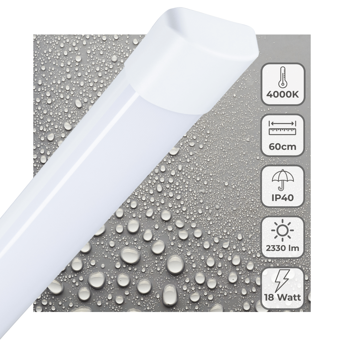 LED's Light LED Batten armatuur lamp 60 cm voor binnen - Complete LED erlichting - 2330 lm TL verlichting LED.nl