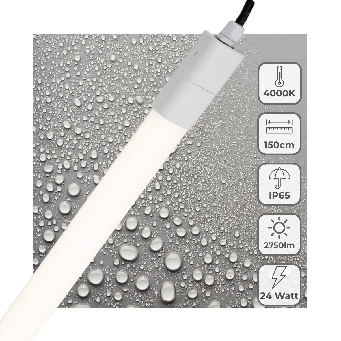 LED's Light LED TL verlichting compleet 150 cm - Geschikt voor buiten en binnen - 2750 lm TL verlichting LED.nl