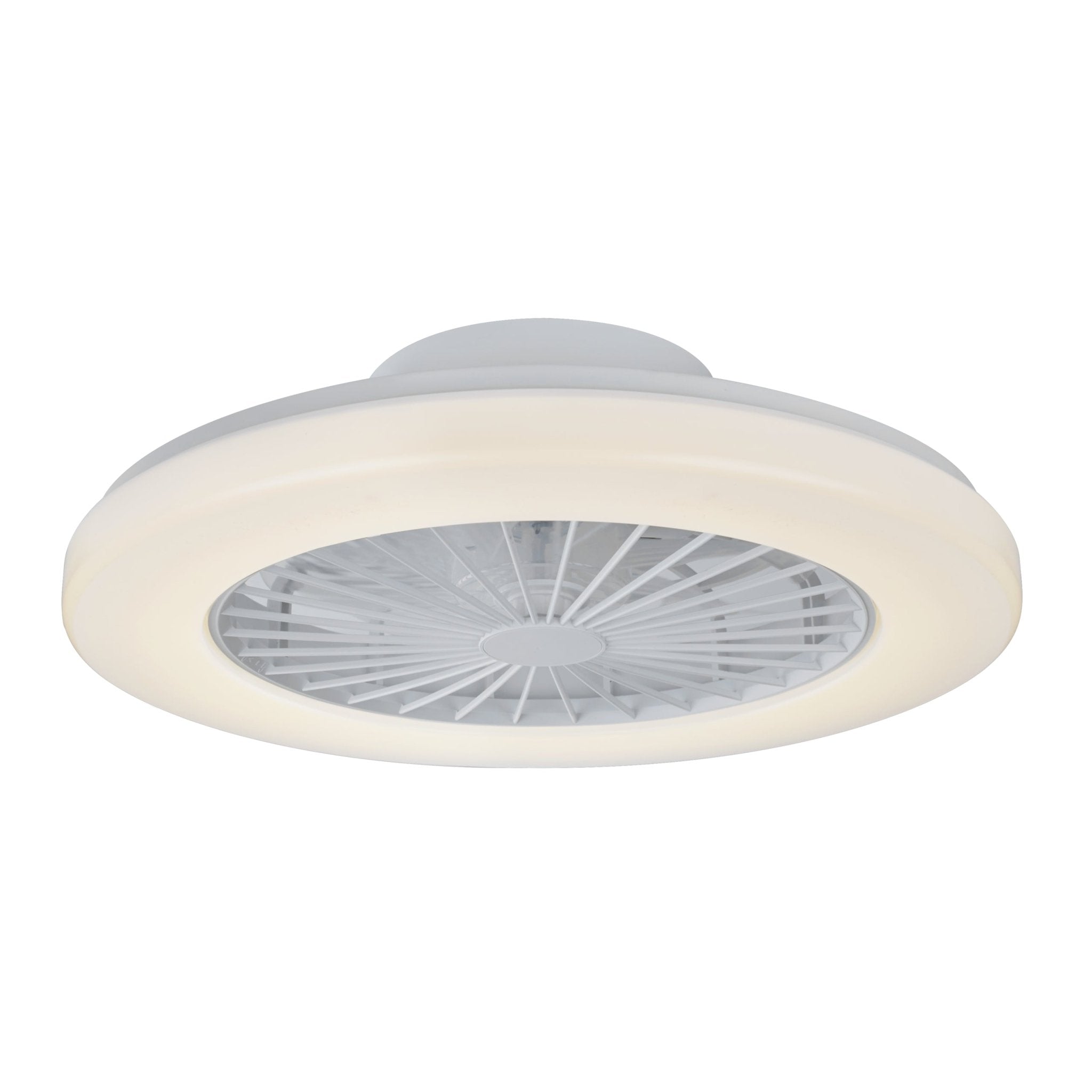 LED’s Light plafondventilator met verlichting 48 cm – Ventilatiesnelheid en bediening met afstandsbediening - Wit Plafondventilatoren LED.nl