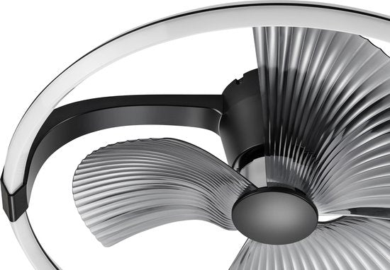 LED's Light Plafondventilator XL 74 cm - Bedienbaar met afstandsbediening - Zwart Plafondventilatoren LED.nl