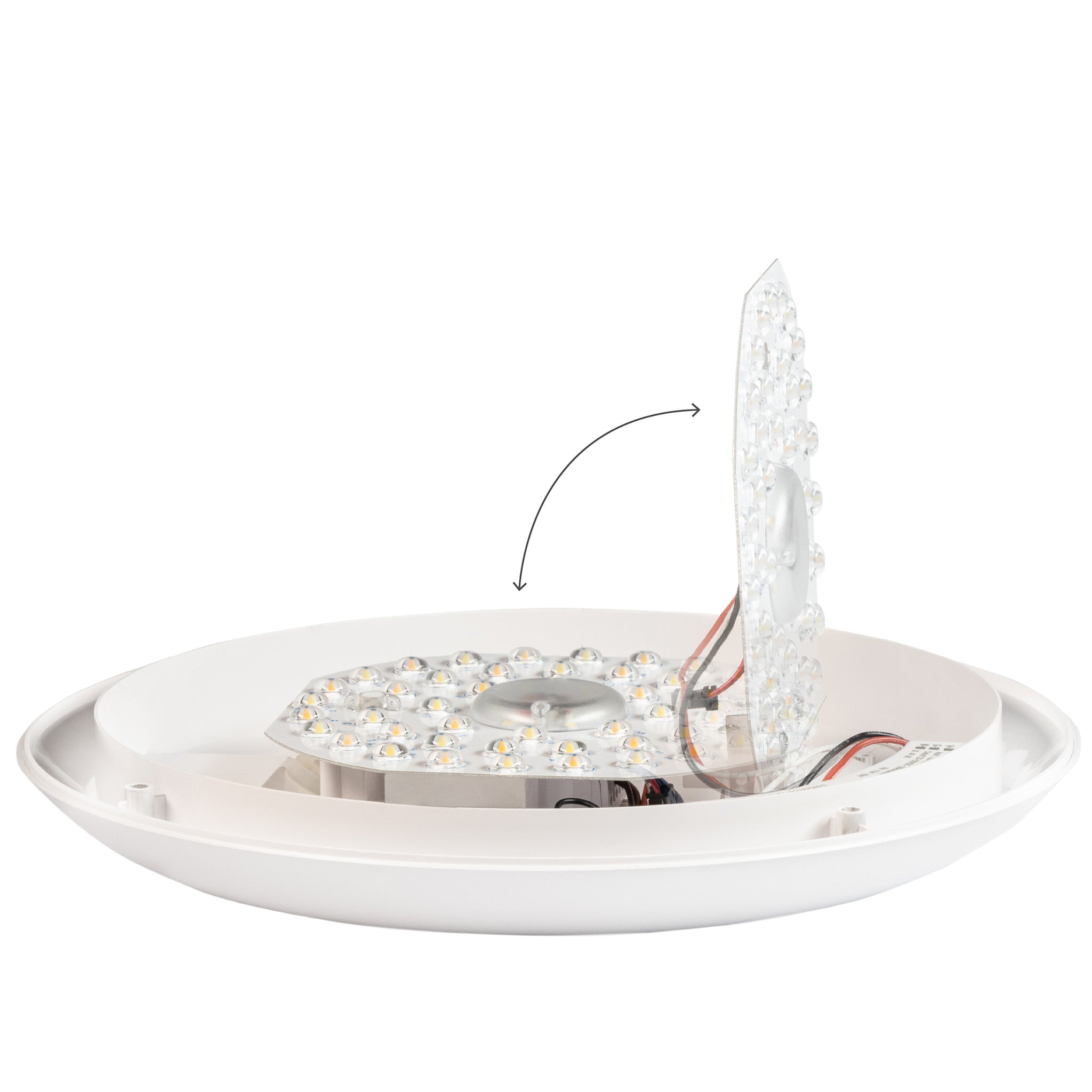 LED's Light Pro Plafondlamp 2050 met sensor - Lichtkleur en lichtsterkte dimbaar - Waterdicht - Ø 30 cm Plafondlampen Led.nl