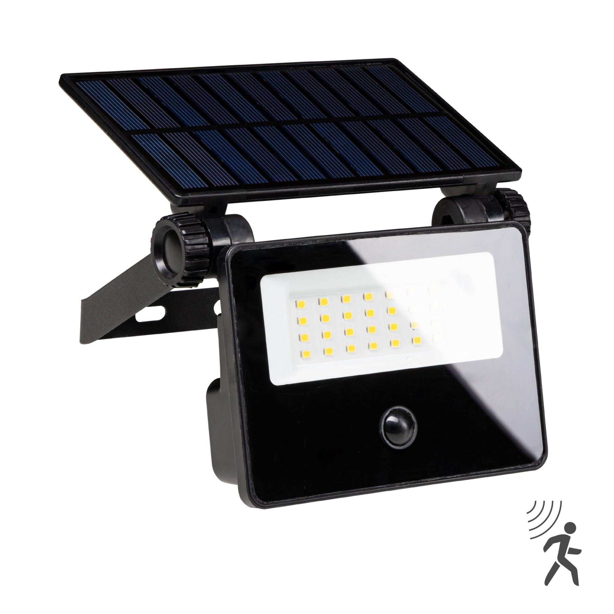 LED's Light Solar Schijnwerper met bewegingssensor - Volledig draadloze buitenlamp - Zwart Buitenlampen LED.nl