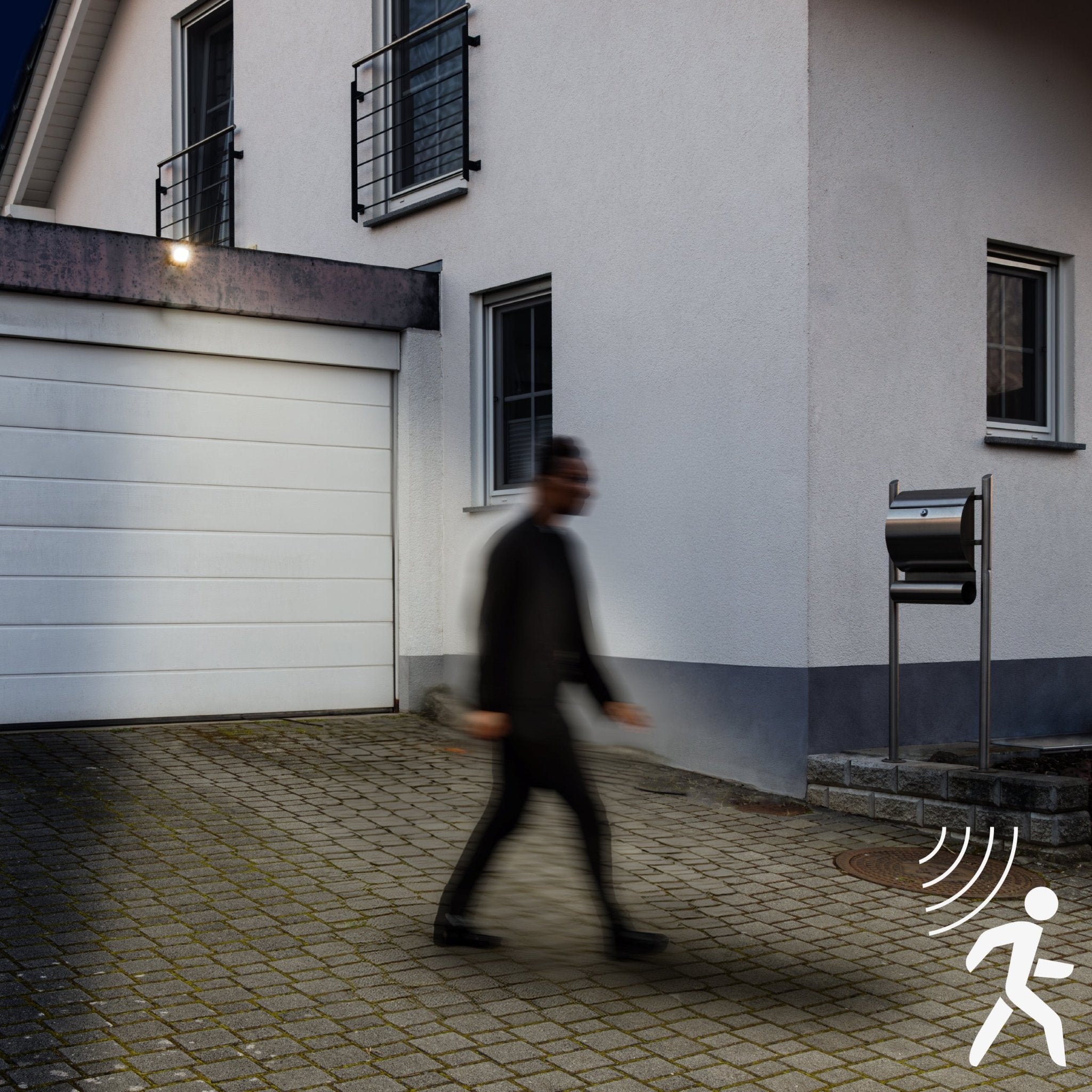 LED's Light Solar Schijnwerper met bewegingssensor - Volledig draadloze buitenlamp - Zwart Buitenlampen LED.nl