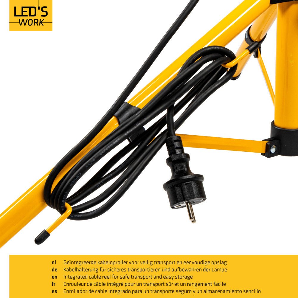 LED's Work bouwlamp/Werklamp op statief AC Bouwlamp – 2×20 W 4800 lm 4000 K Bouwlampen LED.nl