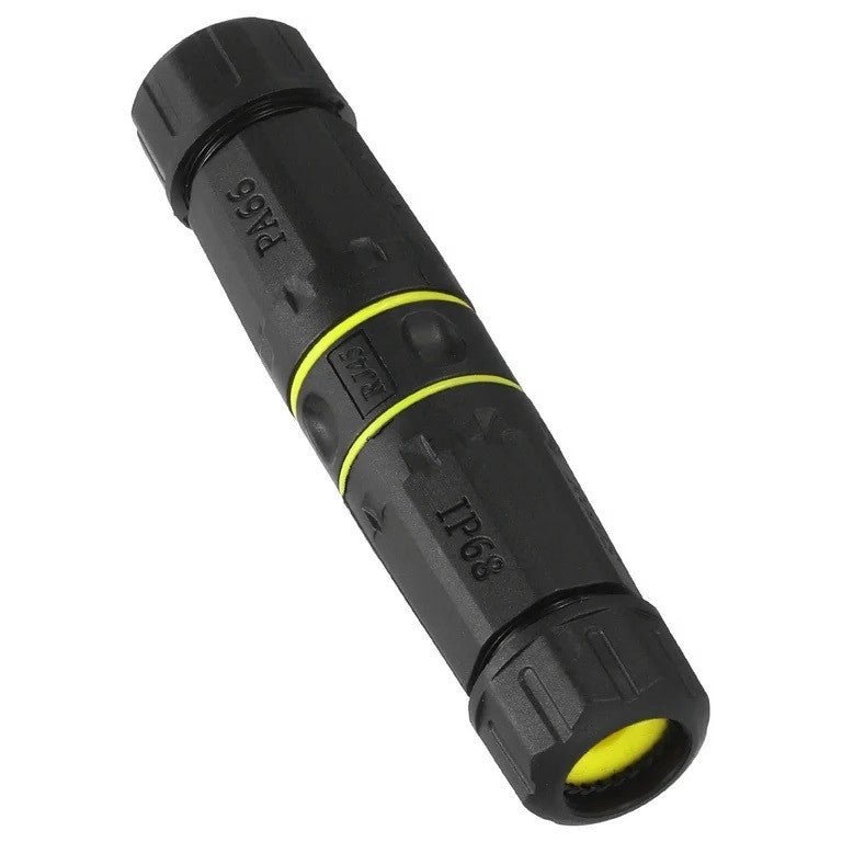 LED's Work Ethernet connector RJ45-connector I-vorm – CAT6A – Ø4,5–7,5 mm kabel – IP68 Kabelverbinders LED.nl