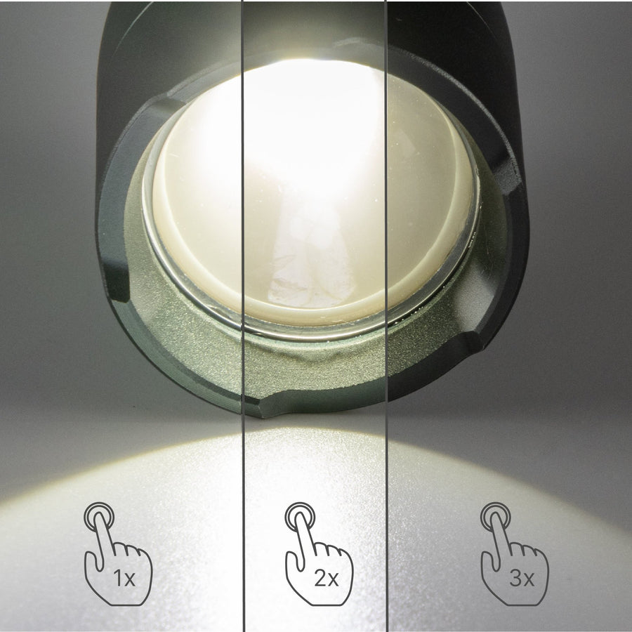 LED's Work Rechargeable LED Flashlight - 1200 Lumen - IPX7 Waterproof - With 3 Light Modes - LED.nl