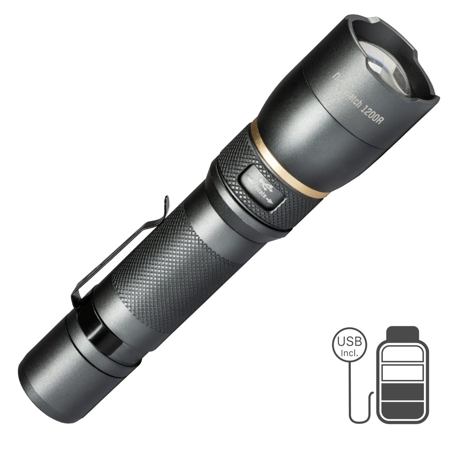 LED's Work Rechargeable LED Flashlight - 1200 Lumen - IPX7 Waterproof - With 3 Light Modes - LED.nl