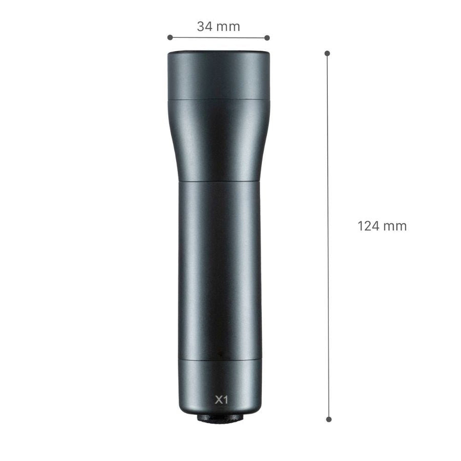 LED-Arbeitstaschenlampe mit Batterien (3x AAA) – 120 Lumen – IPX4 spritzwassergeschützt – Dimmbar in 3 Stufen - LED.de