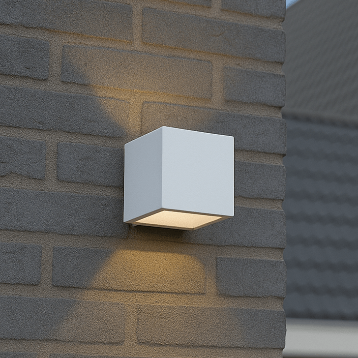 Lumo Cube Weiß – Wandleuchte ohne Leuchtmittel – ohne 1xG9 – IP65 - LED.de