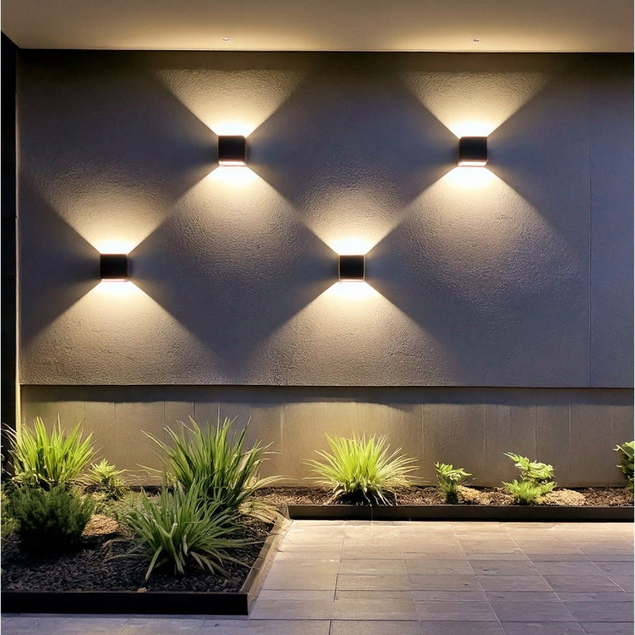 Lumo Cube Black – Wandleuchte ohne Leuchtmittel – ohne 1xG9 – IP65 - LED.de