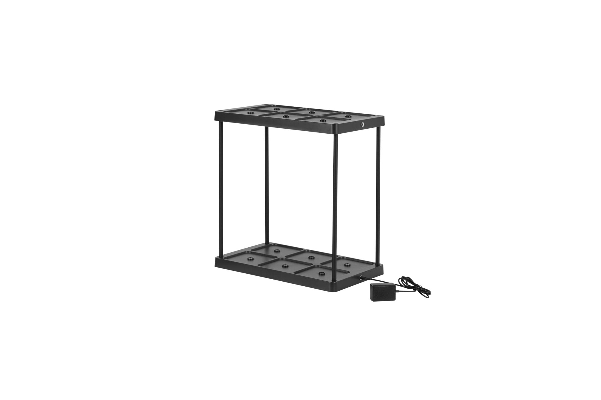 Oplaadstation voor 6 oplaadbare LED tafellampen - Docking met voeding - Zwart LED.nl