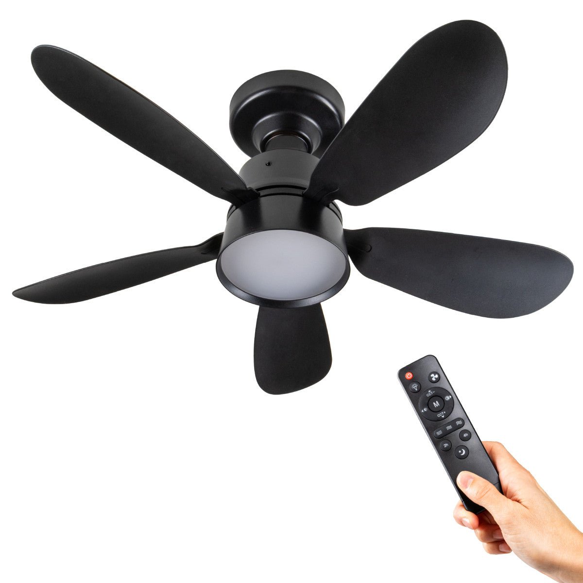 Plafondlamp met ventilator - 25W 1100lm 3000K/6500K Verwijderbare bladen Gemakkelijke installatie Plafondventilatoren LED.nl