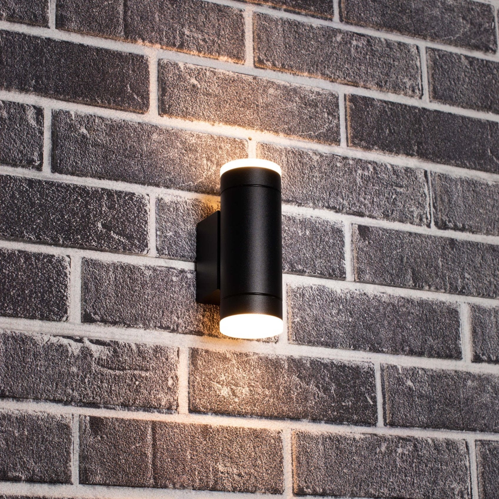 2 pack LED's Light AllWeather dubbele buitenlamp - Schijnt naar boven & beneden - IP44 - Antraciet Buitenlampen LED.nl