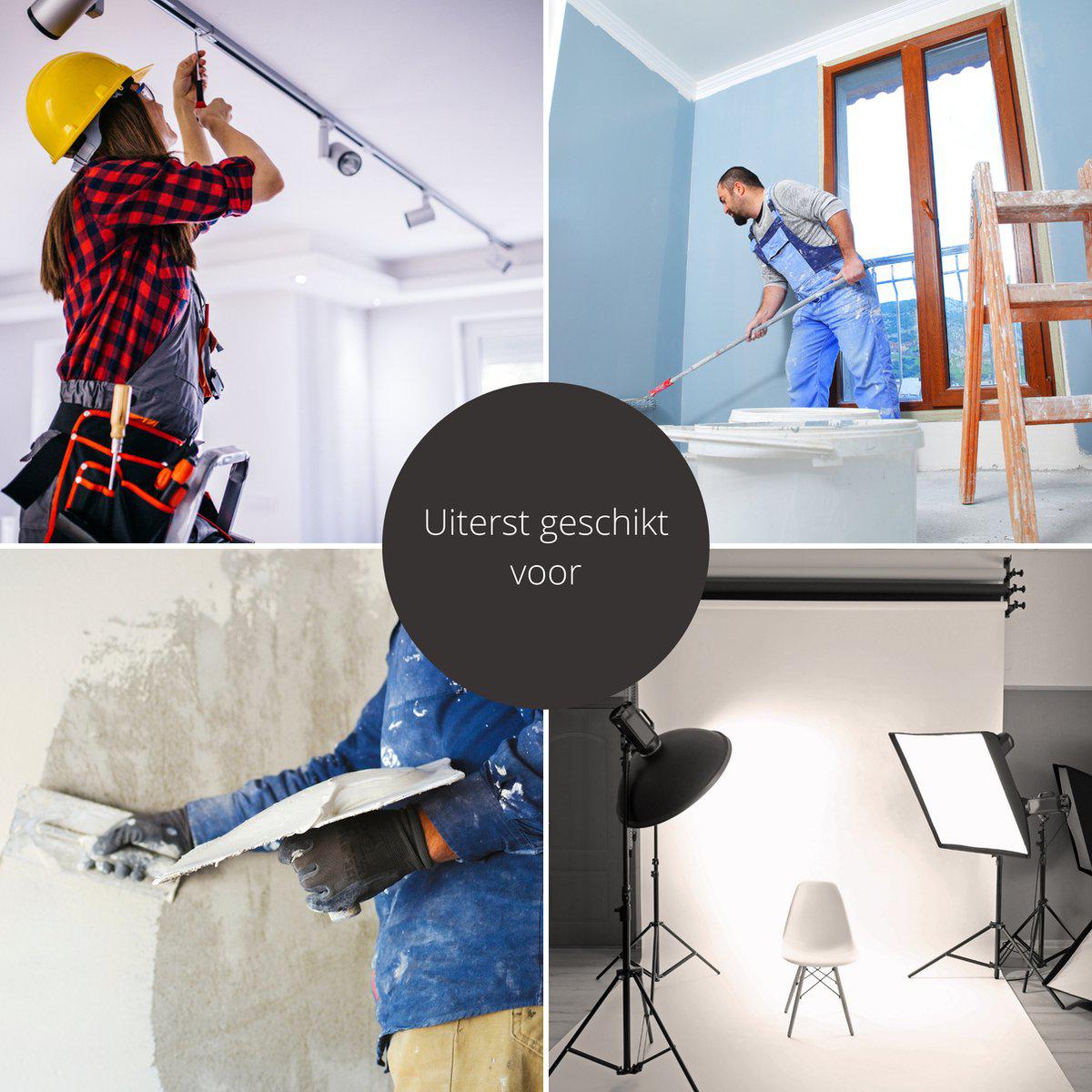 LED's Work ColorPro Bouwlamp 6000 - Realistische kleurweergave CRI97 - 5 meter snoer - IP54 - 60W Werklampen LED.nl