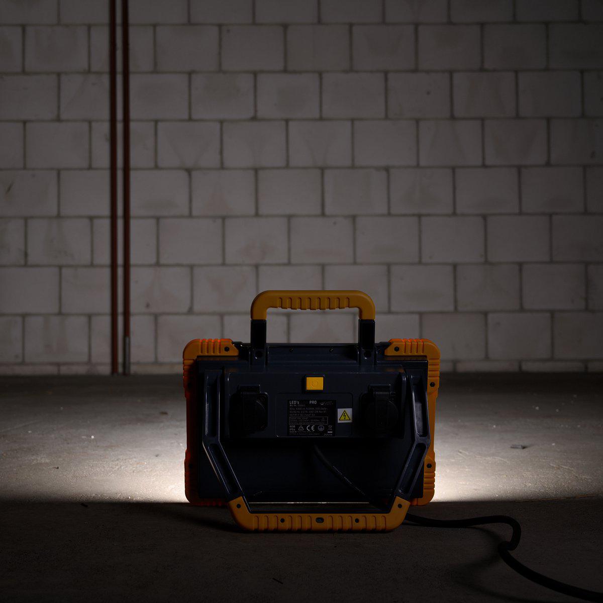 LED's Work ColorPro Bouwlamp 6000 - Realistische kleurweergave CRI97 - 5 meter snoer - IP54 - 60W Werklampen LED.nl