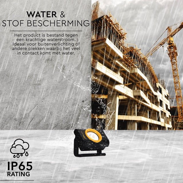 LED's Work Compacte LED Werklamp 1000 - Met oplaadbare accu – Dimbaar in 10 stappen – IP65 Werklampen LED.nl