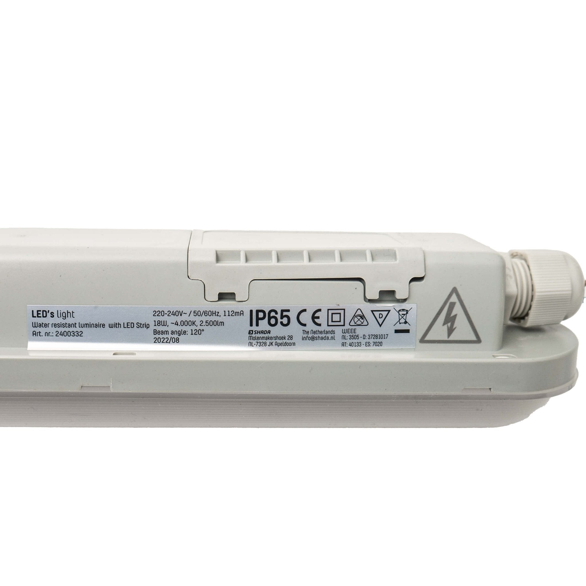 2 PACK - LED's Light Universele LED TL verlichting compleet 120 cm - voor binnen en buiten - 2500 lm TL verlichting LED.nl