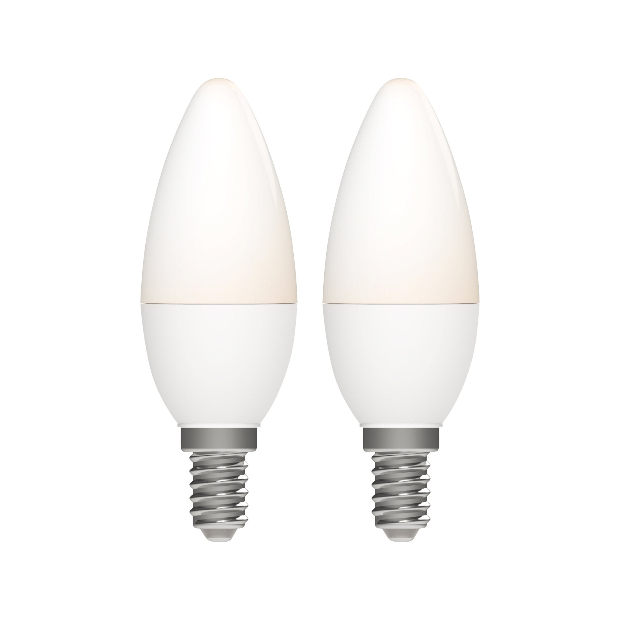 Duopack LongLife LED Kaarslampen E14 - Warm wit licht - 5W vervangt 40W Lichtbronnen LED.nl