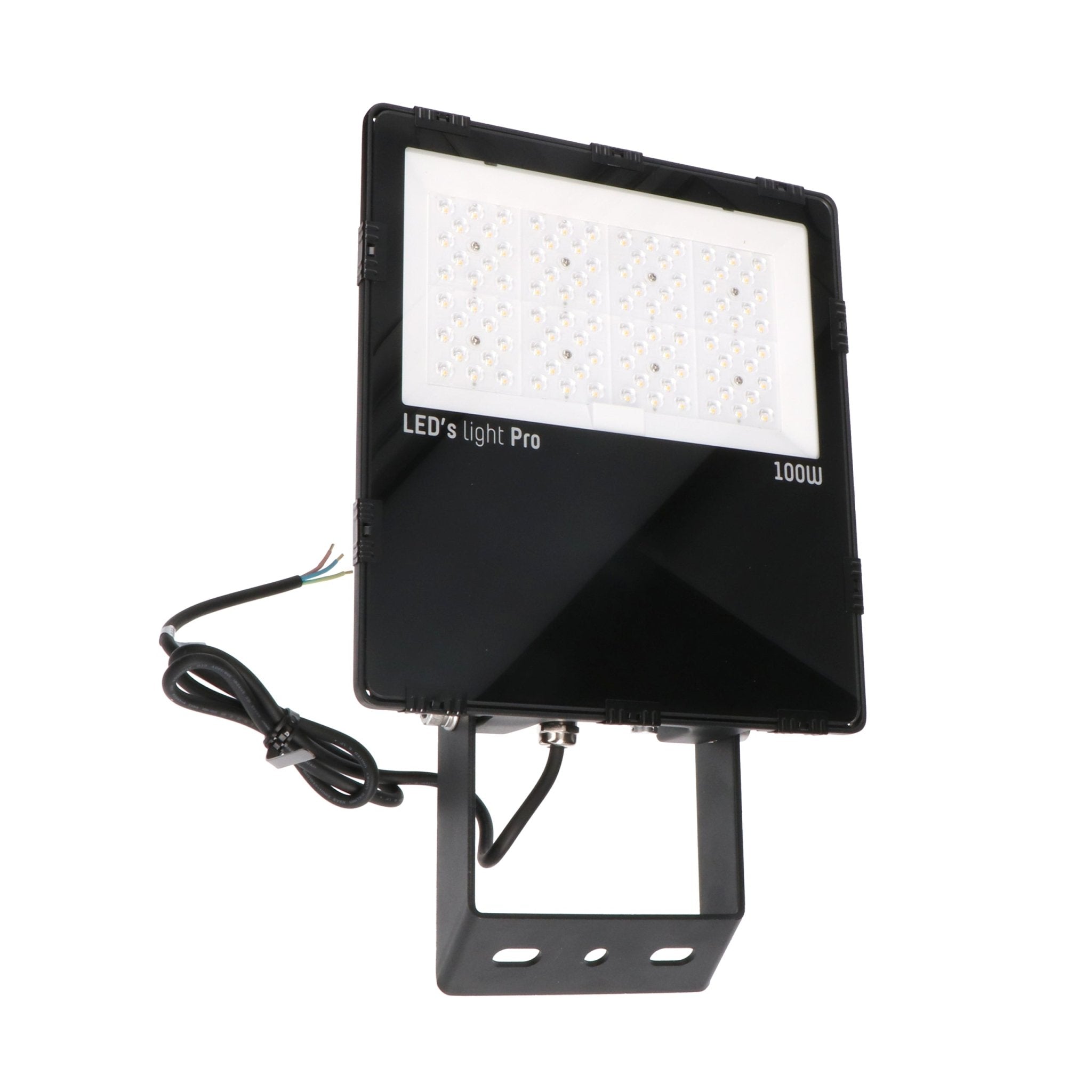 LED's Light pro HeavyDuty LED Schijnwerper 100W - Waterdicht (IP66) & Corrosiebestendig (C4) - Zwart Schijnwerpers LED.nl