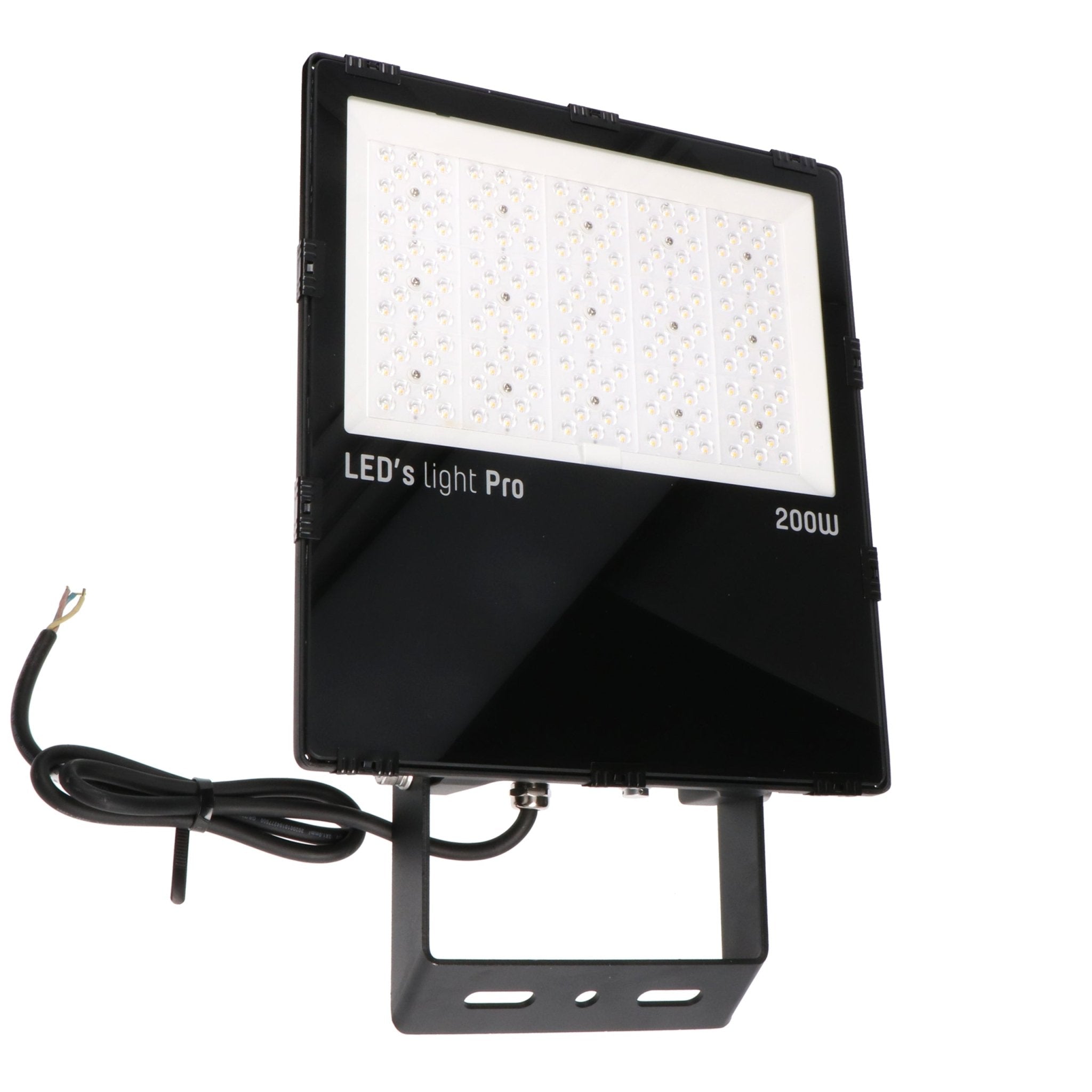 HeavyDuty LED Schijnwerper 200W - Waterdicht (IP66) & Corrosiebestendig (C4) - Zwart breedstraler Schijnwerpers LED.nl