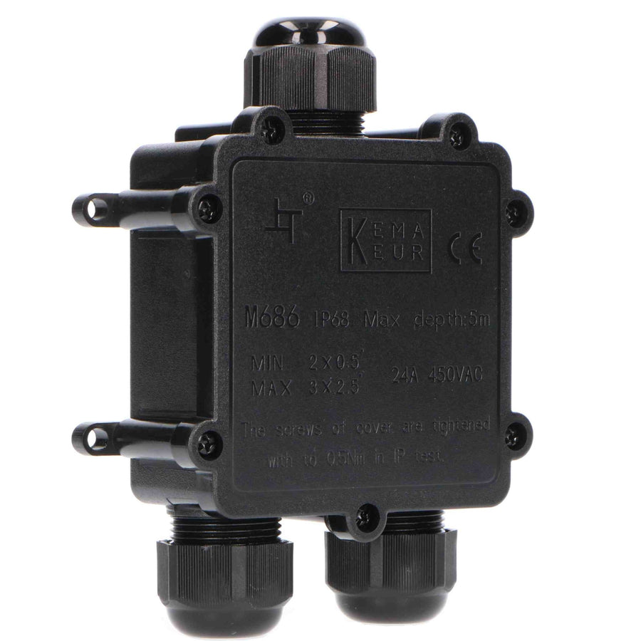 LED's Light Pro Junction Box I-connector - IP68 waterproof - Junction box for cables from 4 to 12 mm - LED.nl
