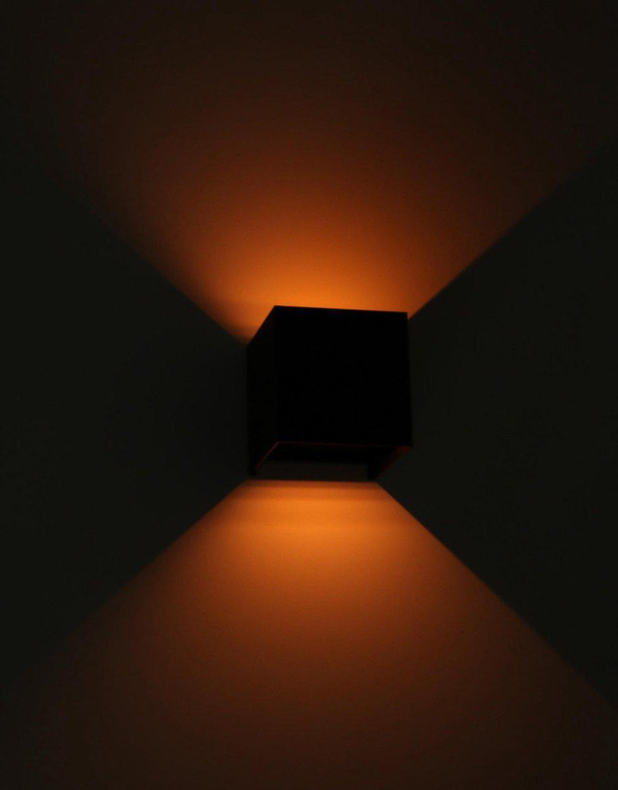 LED's Light Kubus LED Wandlamp buiten - 2 lichts - Dimbaar en instelbare lichtkleur - IP65 Waterdicht - Zwart Wandlampen LED.nl