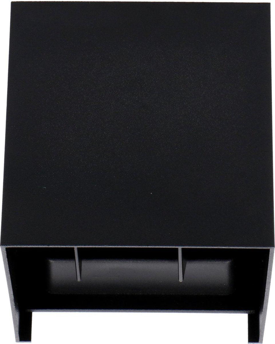 LED's Light Kubus LED Wandlamp voor buiten - Omhoog&Omlaag licht - IP65 - Zwart Wandlampen LED.nl