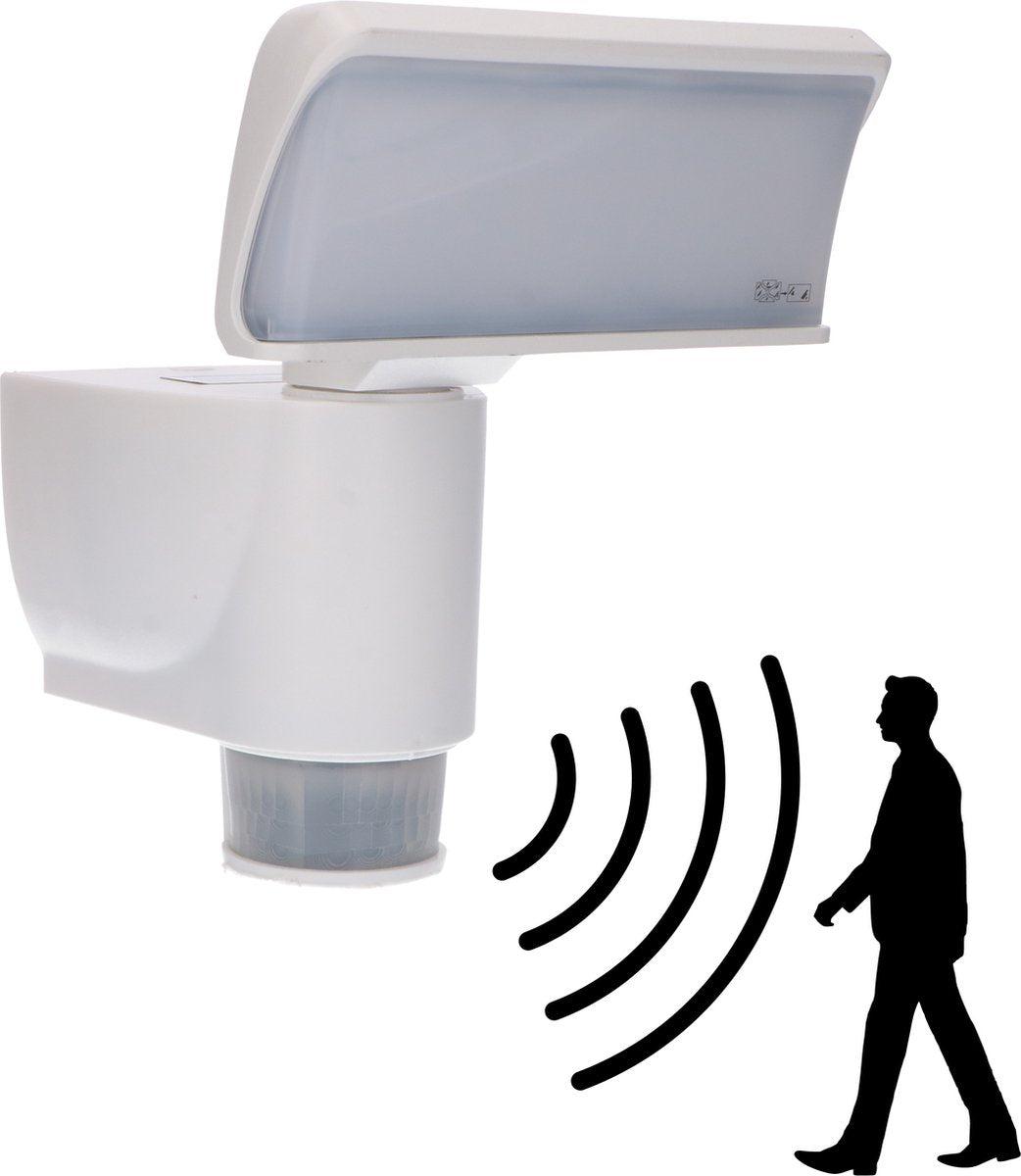 LED Buitenlamp met bewegingssensor - Licht volgt beweging - Kantelbaar - IP44 - Wit Buitenlampen LED.nl