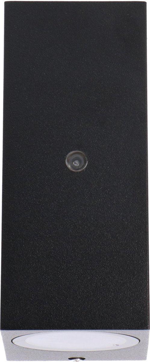 3 pack - LED's Light Up & Down LED Buitenlamp met sensor - IP44 waterdicht - GU10 fitting - Model Napoli - Zwart Buitenlampen LED.nl