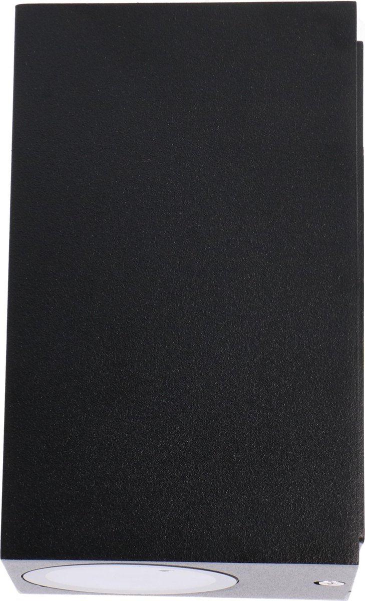 3 pack - LED's Light Up & Down LED Buitenlamp met sensor - IP44 waterdicht - GU10 fitting - Model Napoli - Zwart Buitenlampen LED.nl