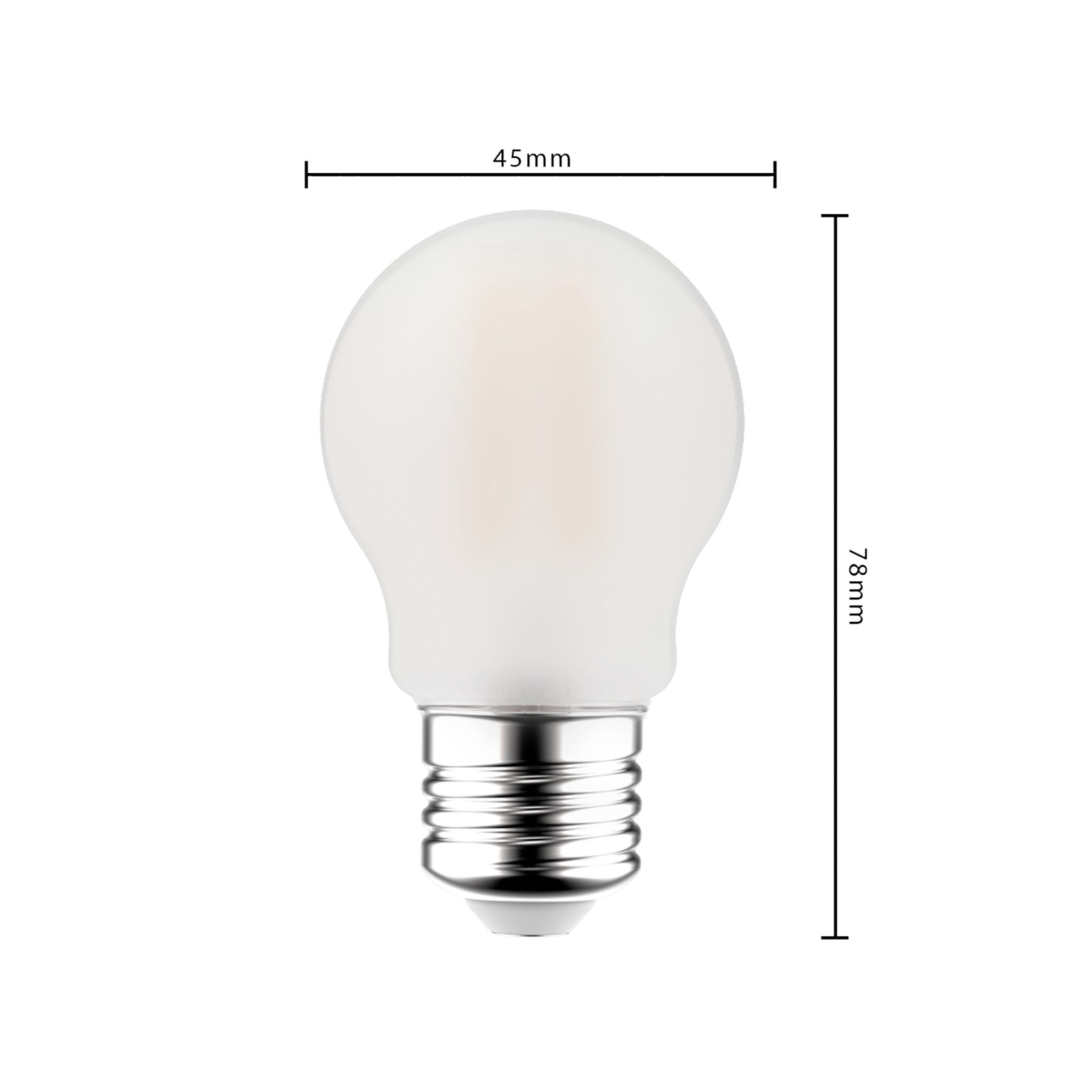 LED Lamp E27 - Melkglas - Warm wit licht - 470 lm LED Filament Lampen LED.nl