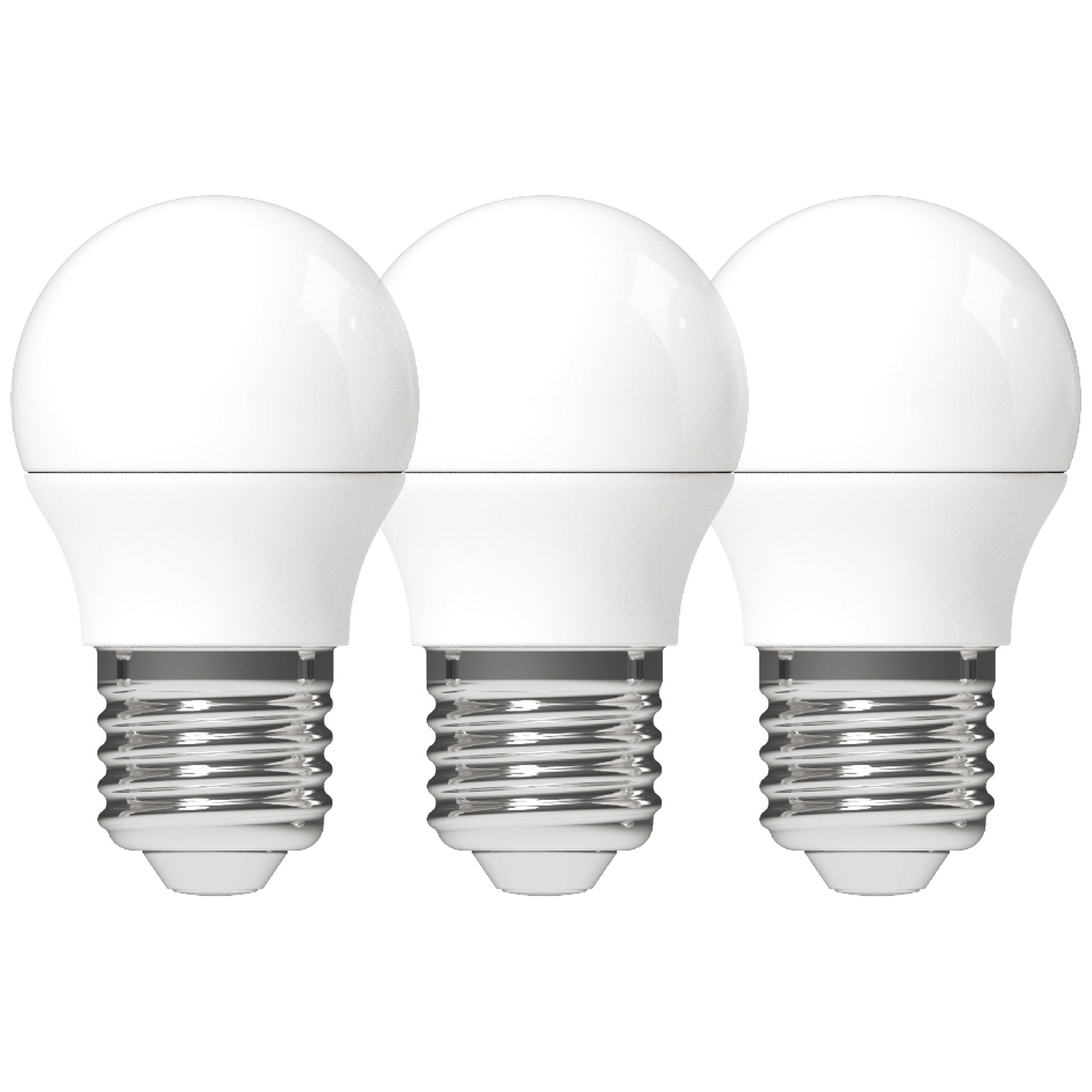 LED Lampen E27 - Globe Ø 4.5 cm - Warm wit licht - 4.5W vervangt 40W - 3PACK Lichtbronnen LED.nl