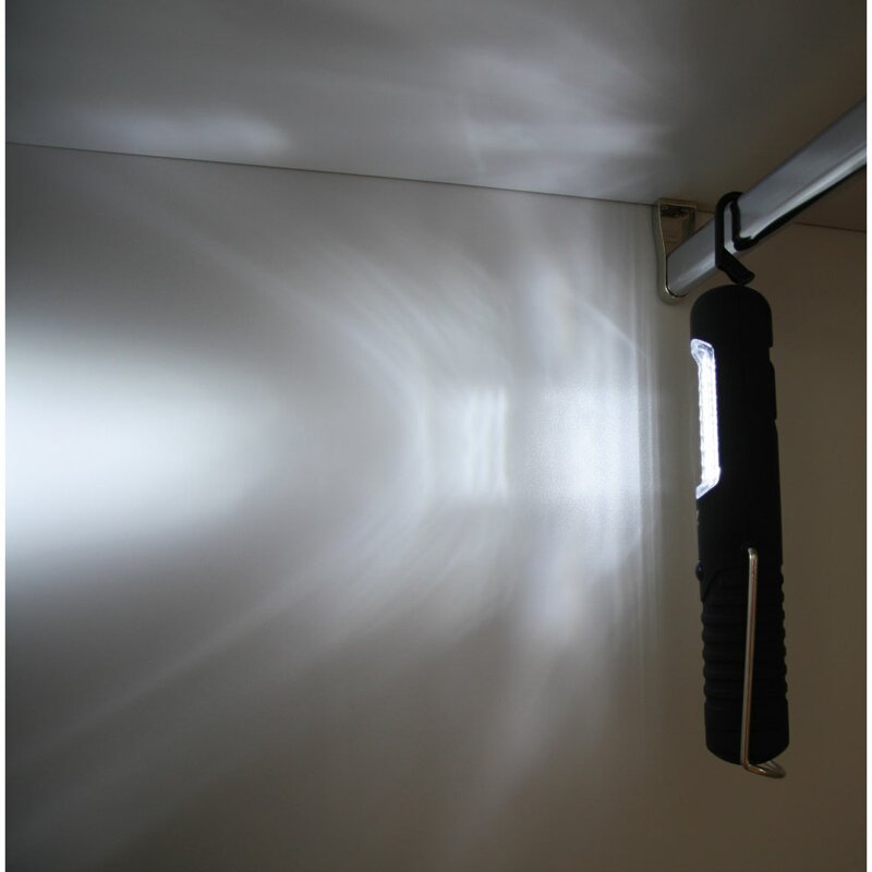 LED Looplamp op batterijen met magneet - Draadloos - Koud wit licht - Zwart Looplampen Led.nl