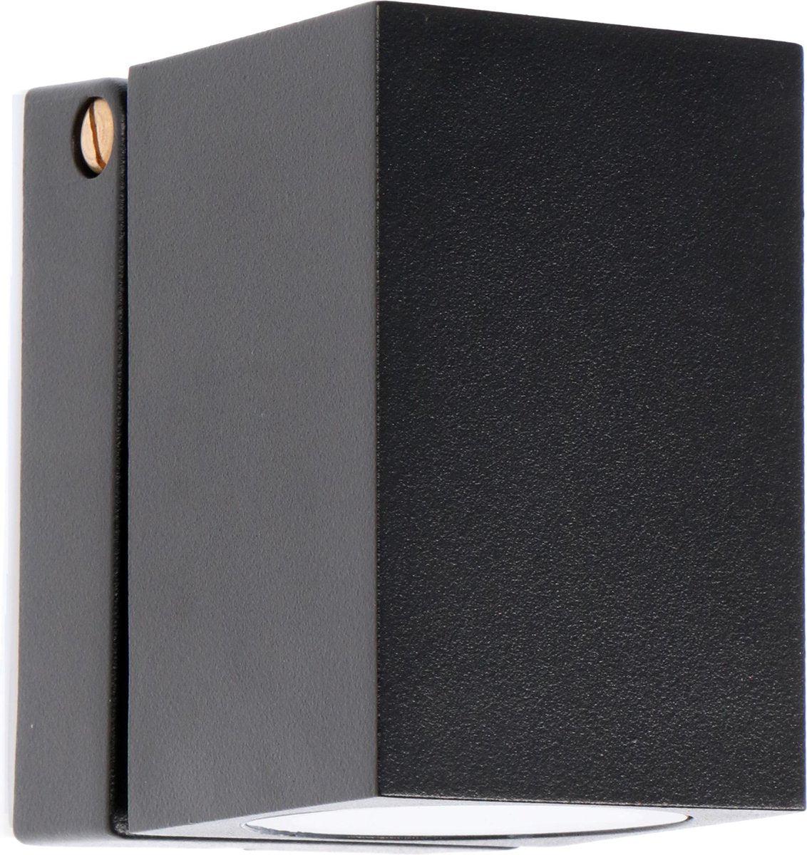 3 pack - LED's Light Kantelbare LED Buitenlamp - GU10 fitting - IP44 - Zwart - Model Lucca Spotjes LED.nl