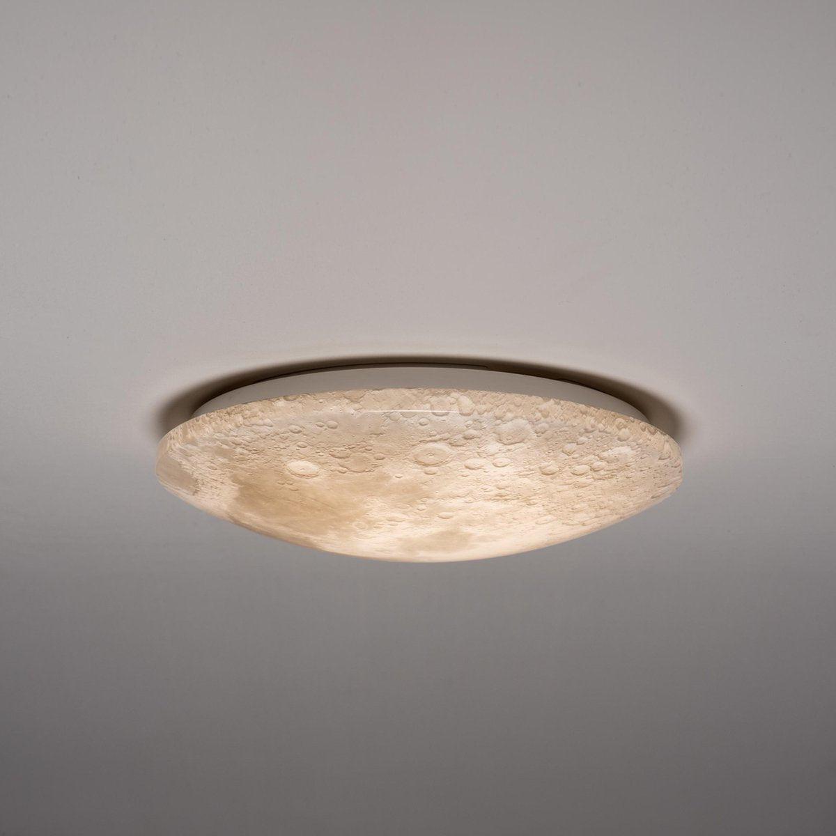 LED Plafondlamp maan voor slaapkamer - 40 cm - Dimbaar met afstandsbediening Plafondlampen LED.nl