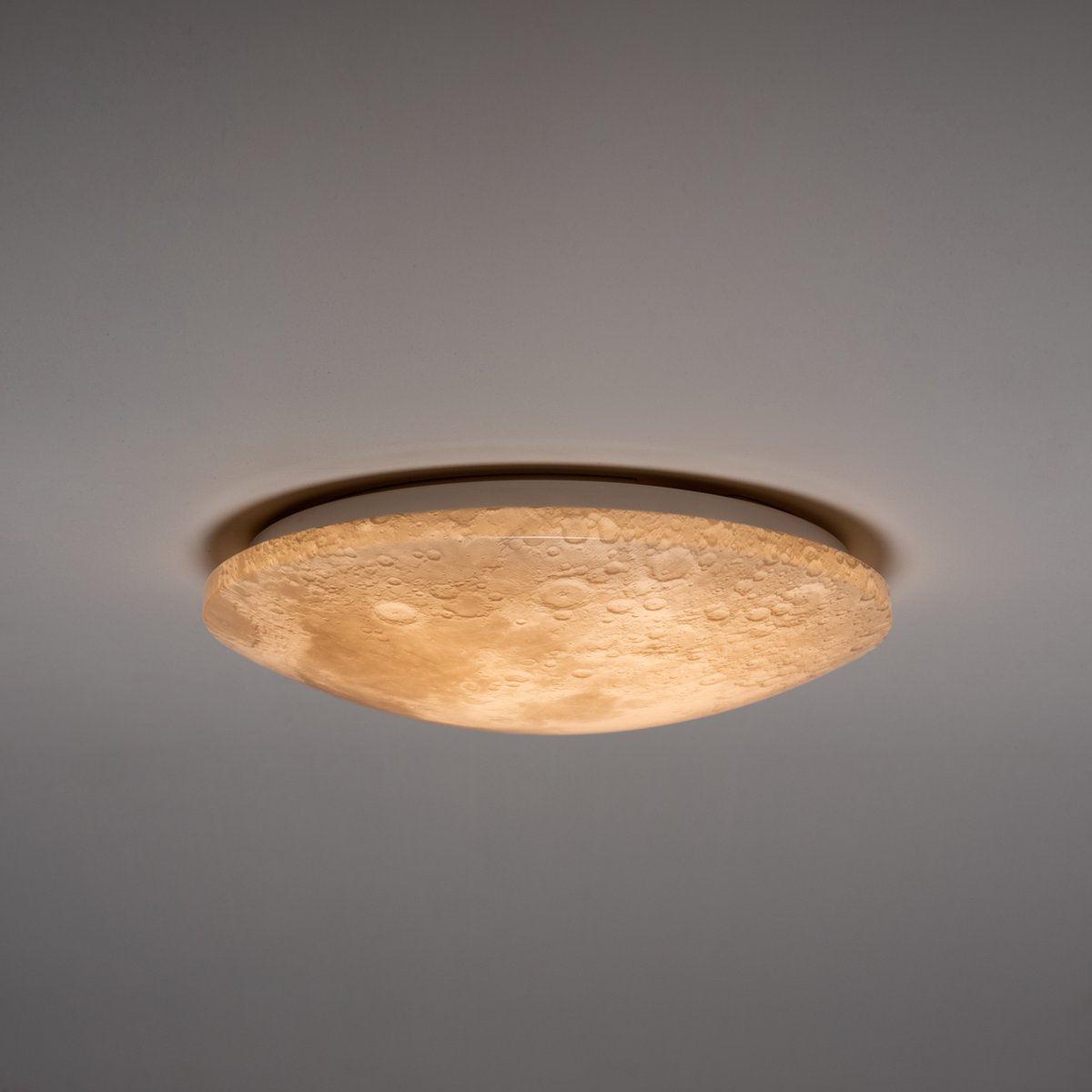 LED Plafondlamp maan voor slaapkamer - 40 cm - Dimbaar met afstandsbediening Plafondlampen LED.nl