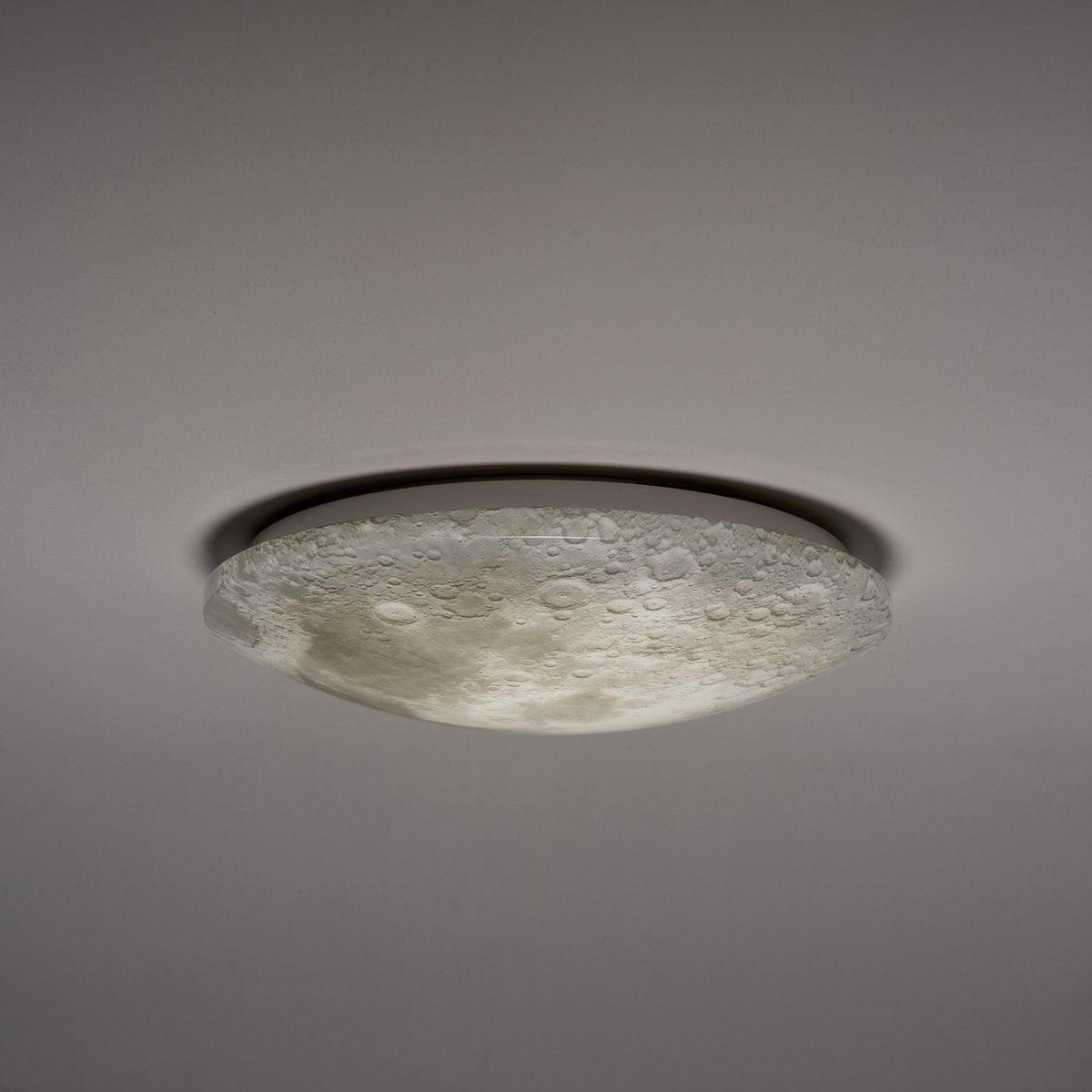 LED Plafondlamp maan voor slaapkamer - 40 cm - Dimbaar met afstandsbediening Plafondlampen LED.nl