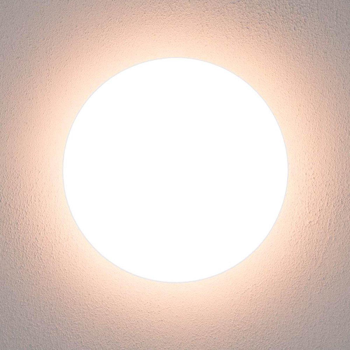 LED Plafondlamp rond 35 cm met ringen - Universeel - Spatwaterdicht - Warm wit licht Plafondlampen LED.nl