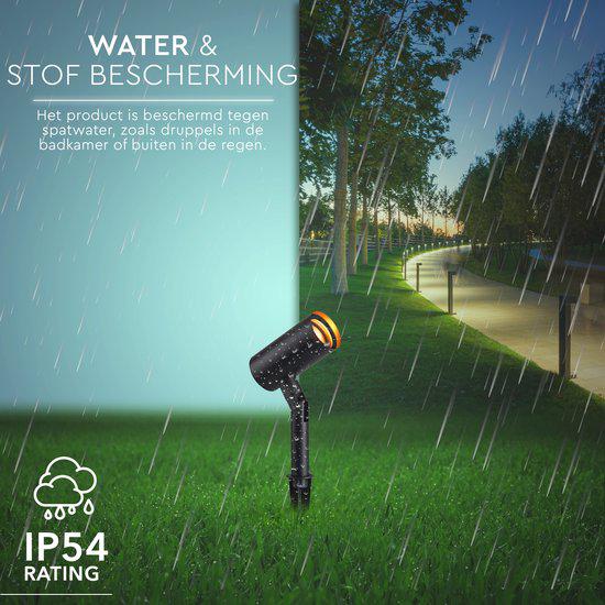 LED's Light Prikspot Tuinverlichting - Kantelbaar - GU10 fitting - IP54 waterbestendig - Antraciet Prikspotjes LED.nl