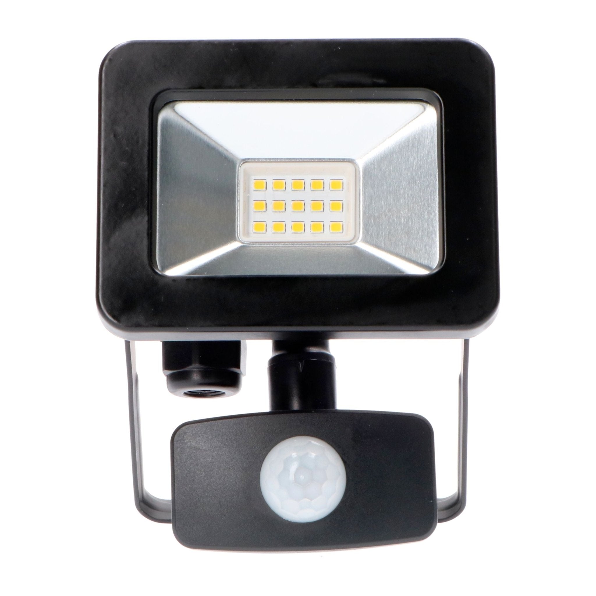 LED's Light Floodlight 1100 - Met licht- en bewegingssensor - Binnen & Buiten - 10W - Zwart Schijnwerpers LED.nl