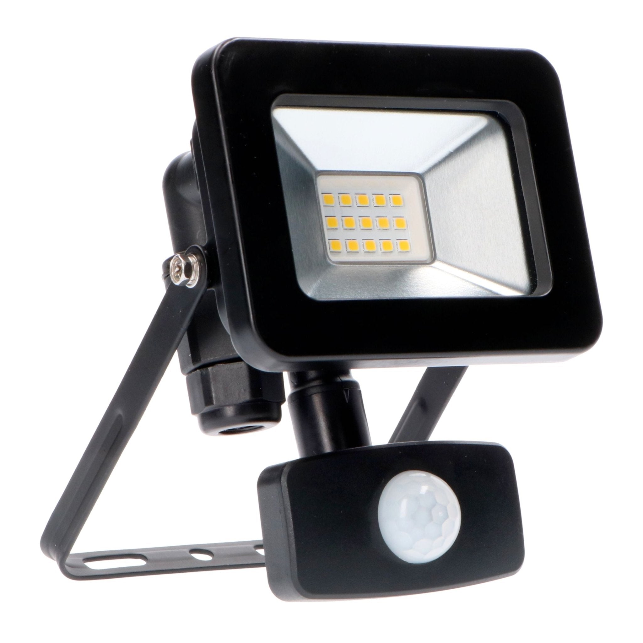 LED's Light Floodlight 1100 - Met licht- en bewegingssensor - Binnen & Buiten - 10W - Zwart Schijnwerpers LED.nl