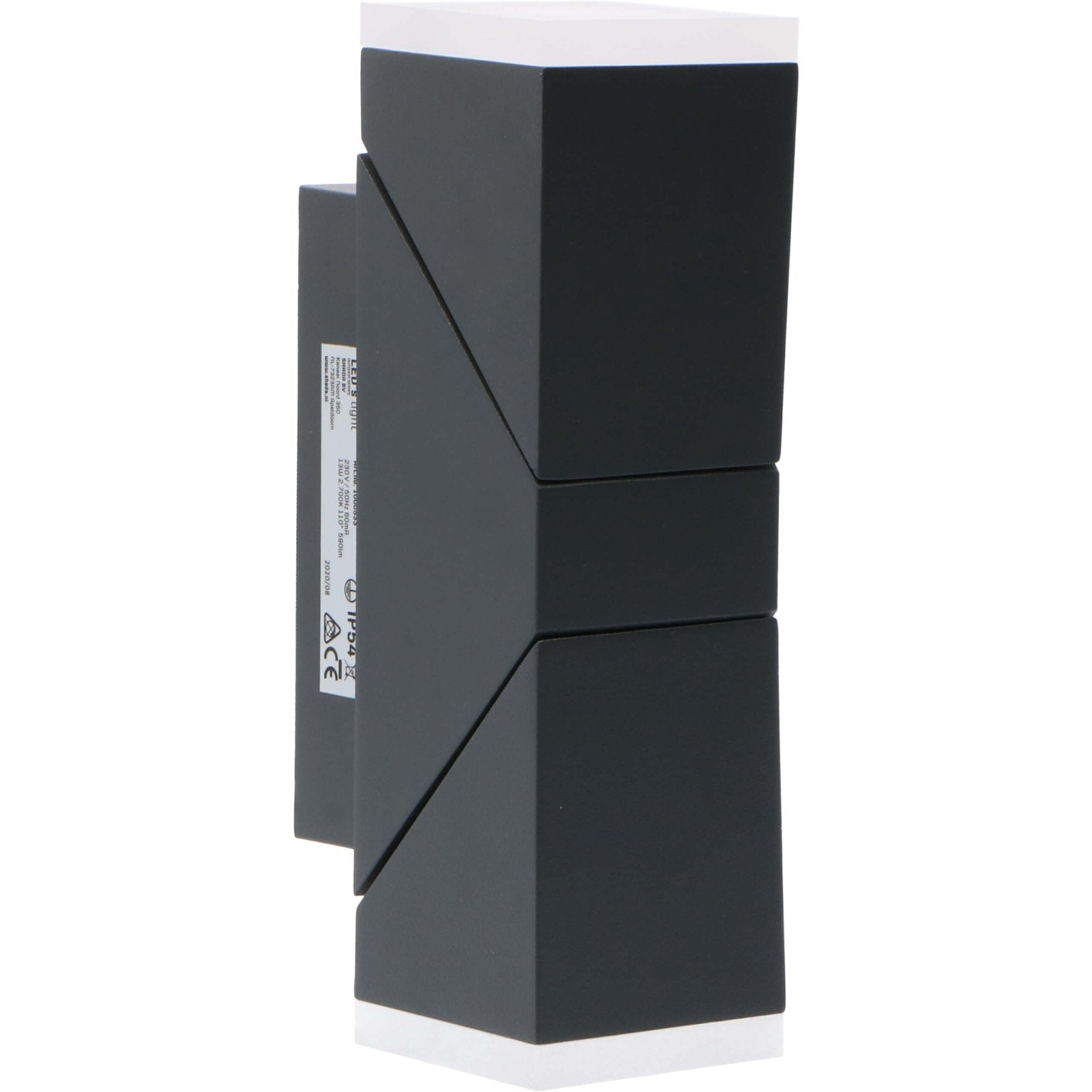 2 pack LED's Light 2-lichts LED Design Buitenlamp - Model Terni - Draaibaar - Warm wit - Antraciet Wandlampen LED.nl