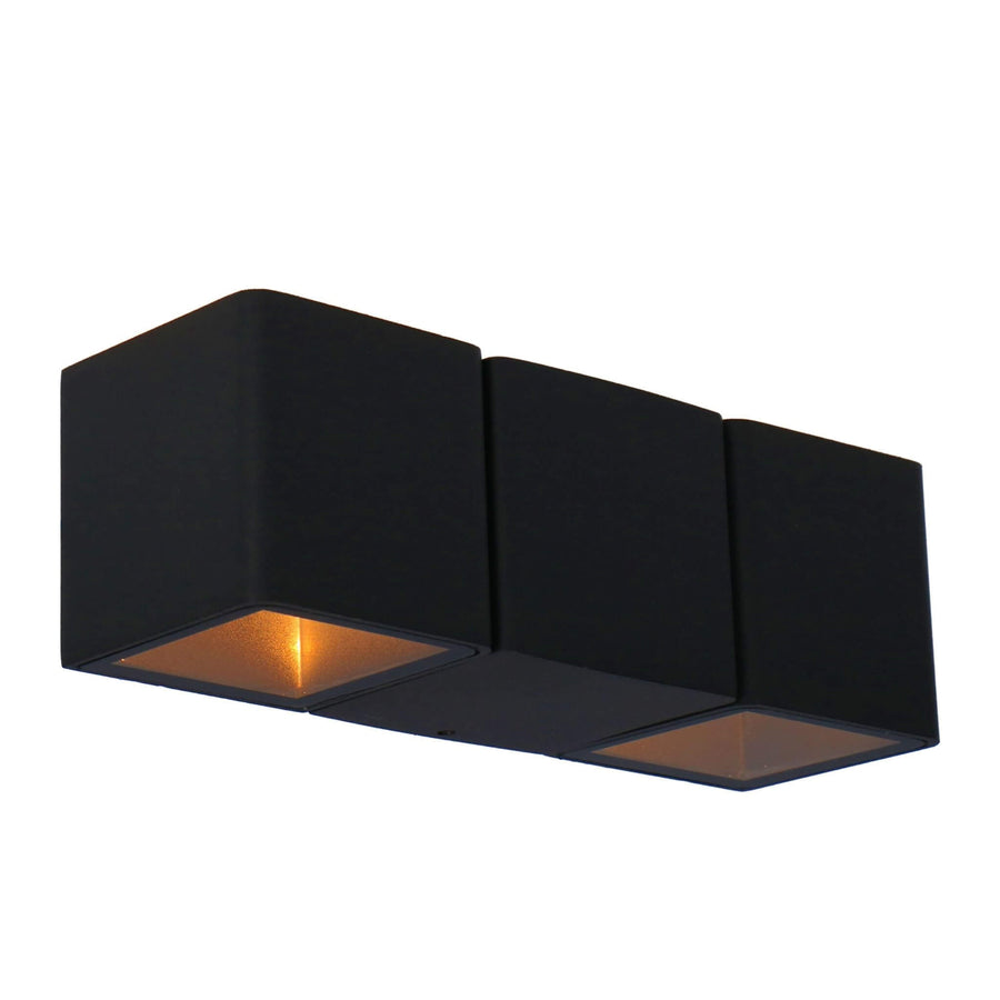 LED's Light 4-flammige Wandleuchte für den Außenbereich - Modell Aversa - Warmweiß - IP54 wasserdicht - Anthrazit - LED.de